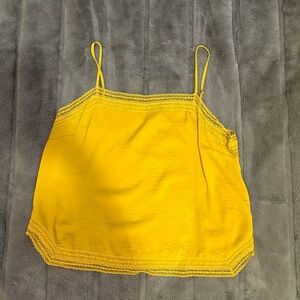 Abercrombie & Fitch Yellow Lace Camisole